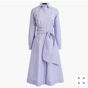J Crew Tie-waist shirtdress Size 2